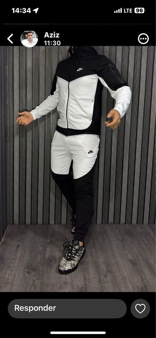 Conjunto deportivo Nike negro