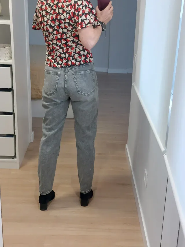 Vaqueros Pull&Bear Gris Talla 36