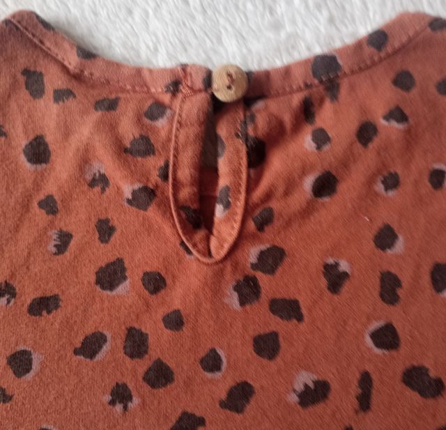 Vestido Zara Baby estampado manga larga