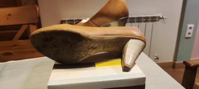 Zapatos Hispanitas Talla 38 Tacón Peep Toe