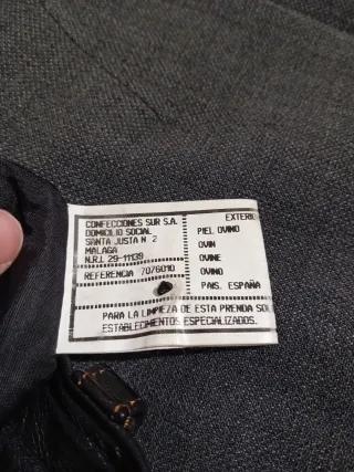 Pantalón de piel negro años 90