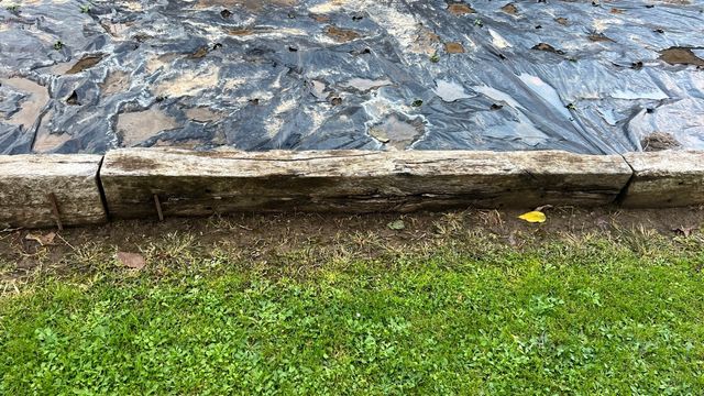 Traviesas de madera para jardín