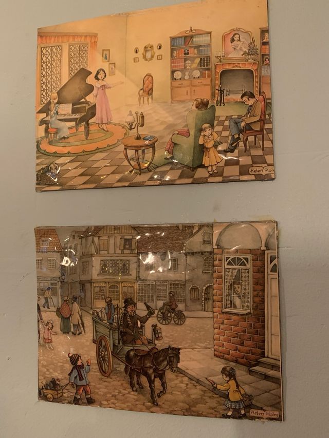 2 Lastre su base metallica di Helen Holm