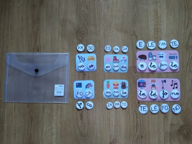 Juego de conciencia fonológica sílabas y palabras