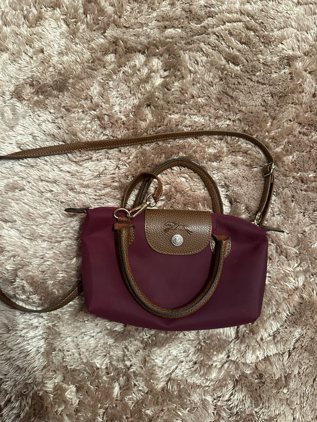 Bolso Longchamp Mini granate 