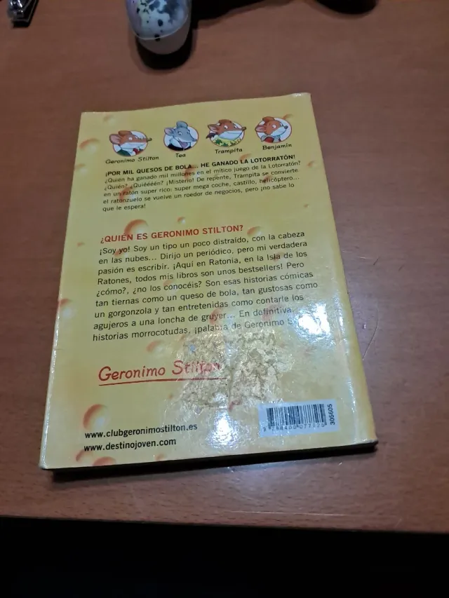 ¡Por mil quesos de bola... he ganado la lotorra...