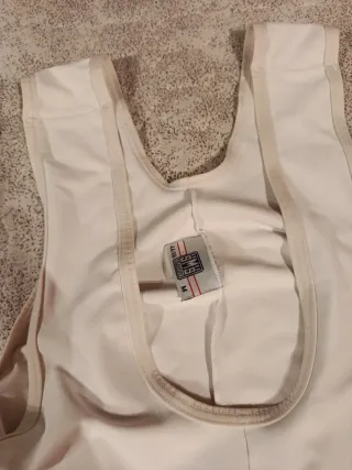 Pinocchietti da ciclismo Santini bianchi