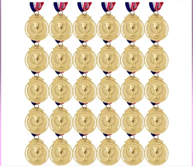 40 Medallas Metal Doradas