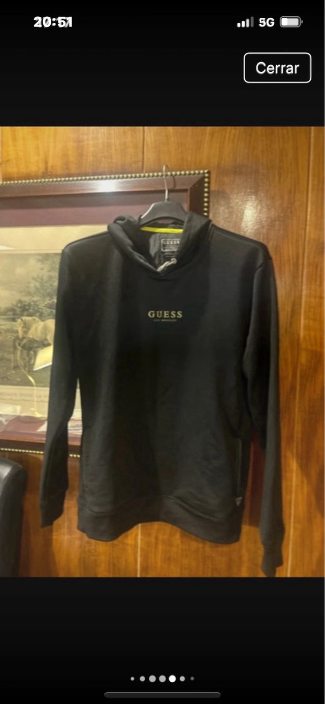 Sudadera Guess Los Ángeles Talla M Negra
