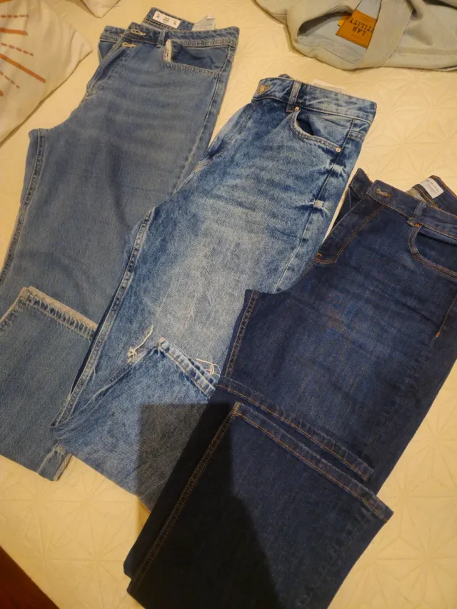 Pantalones vaqueros azules talla 40