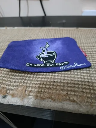 Monedero En vena, por favor café y gato