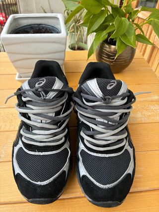 ASICS Scarpe da Ginnastica Uomo Nero Grigio