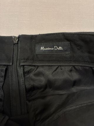 Falda tubo Massimo Dutti negra