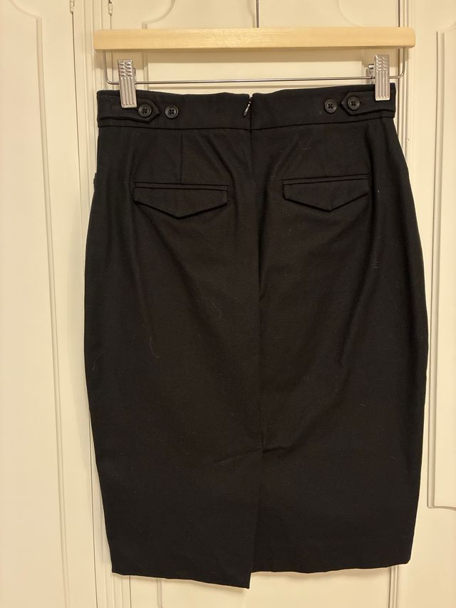 Falda tubo Massimo Dutti negra