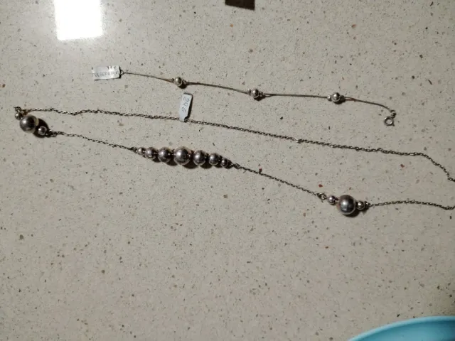 Conjunto PLATA: collar y pendientes Y colgante