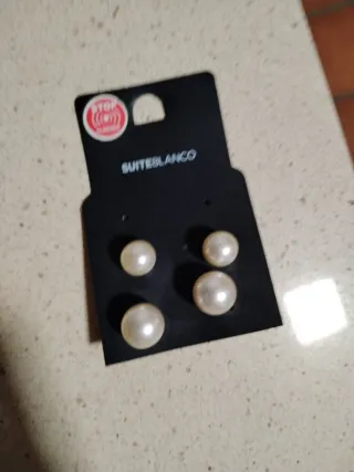 Conjunto PLATA: collar y pendientes Y colgante