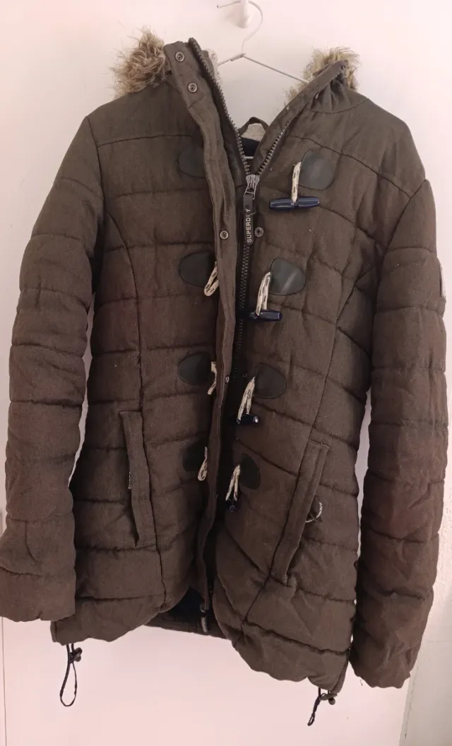 Parka Superdry verde militar talla L