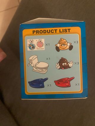 Gioco divertente scatola prodotto lista