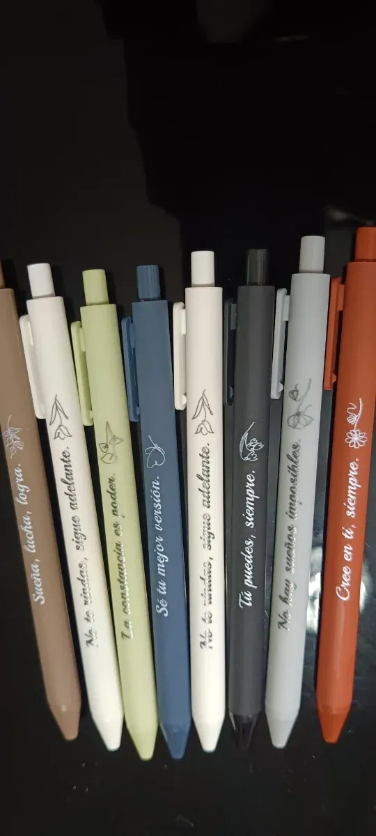 Bolígrafos con frases motivacionales