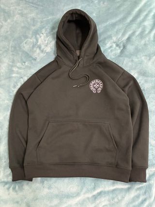 Felpa Chrome Hearts nera con logo