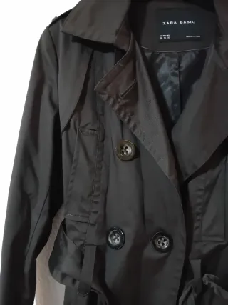 Gabardina Zara Marrón Talla XL