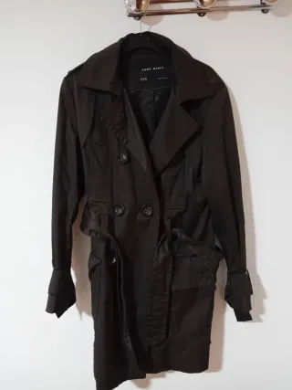 Gabardina Zara Marrón Talla XL