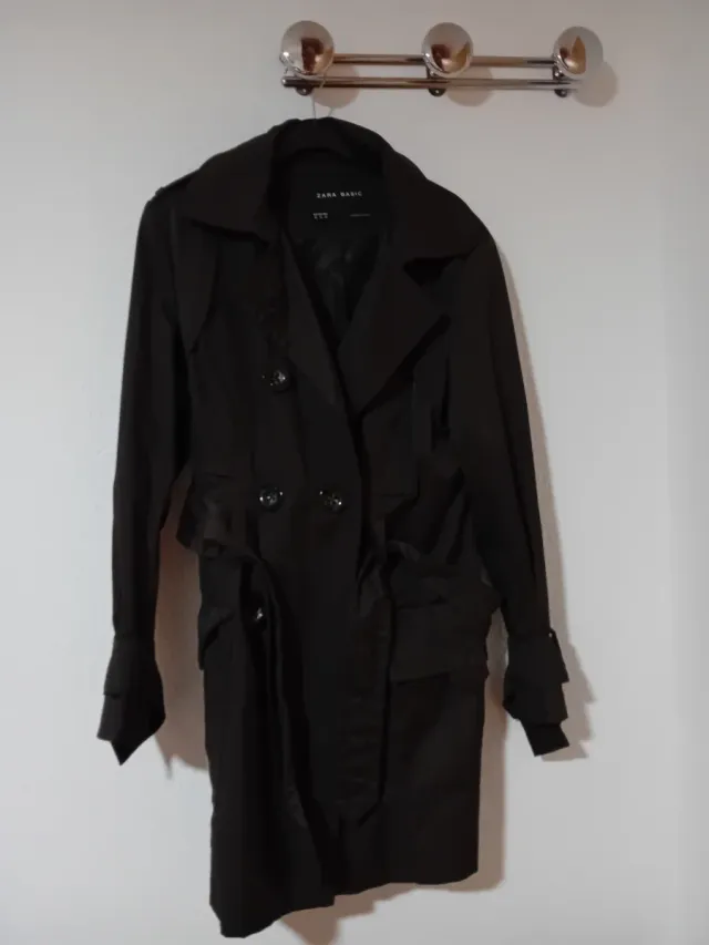 Gabardina Zara Marrón Talla XL