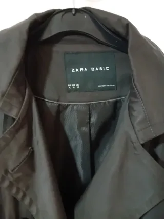 Gabardina Zara Marrón Talla XL