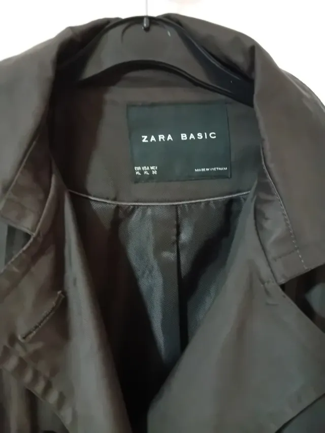Gabardina Zara Marrón Talla XL