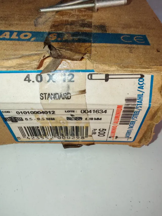 Remaches ciegos Bralo vários tamanhos