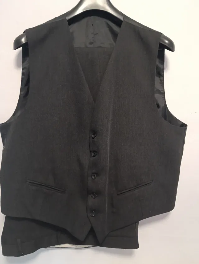 Traje de chaqueta gris marengo T.56