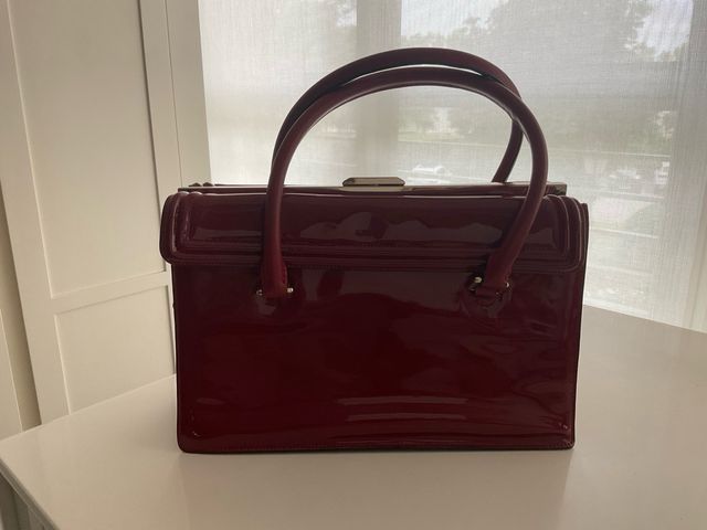 Bolso Charol Roberto Cavalli Rojo