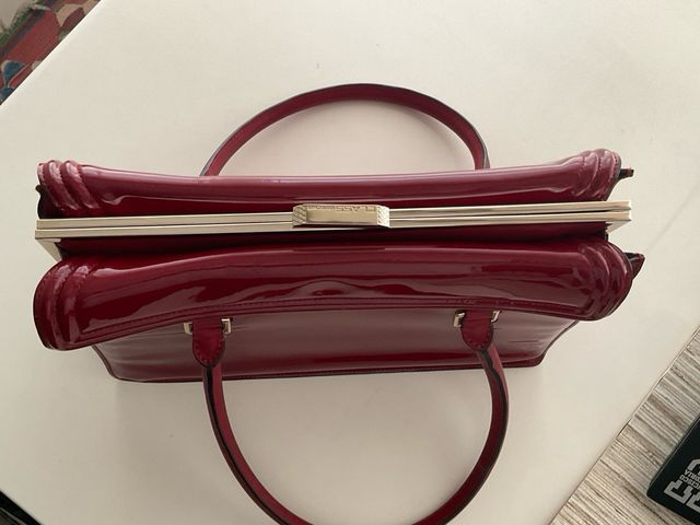 Bolso Charol Roberto Cavalli Rojo