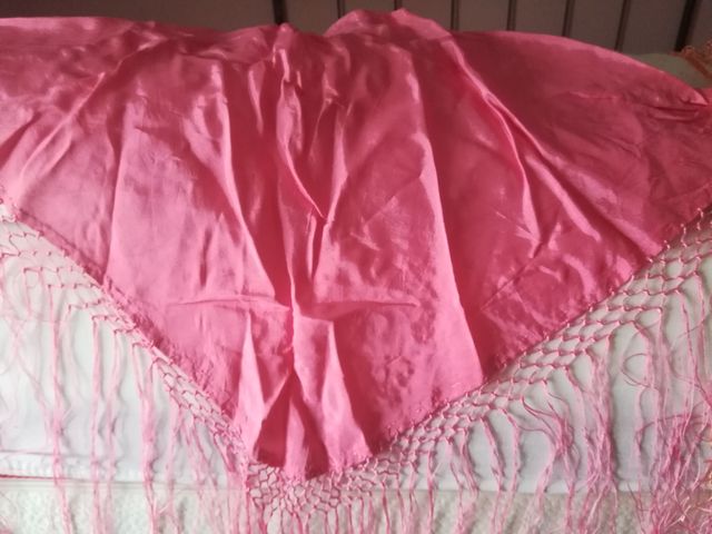 Traje Flamenca Niña Blanco con Volantes Rojos