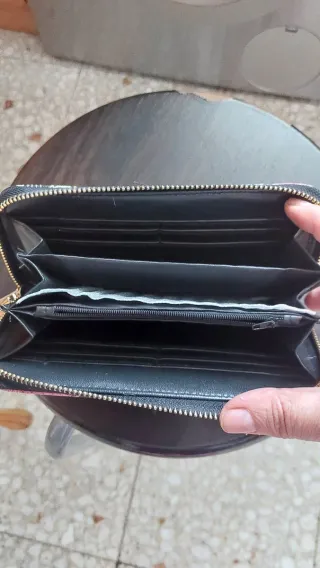 Cartera monedero con estampado étnico desigual