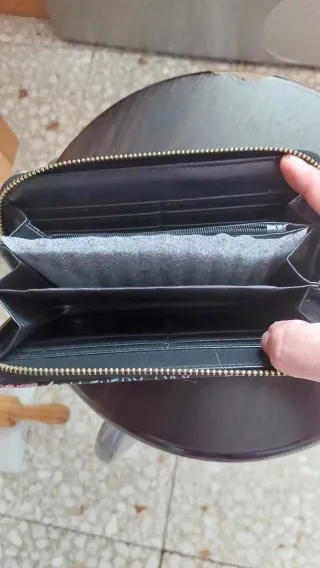 Cartera monedero con estampado étnico desigual