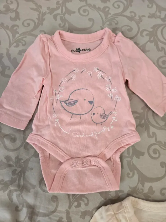 Confezione da 5 body a manica lunga per neonati, taglia 0