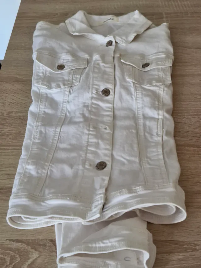Cazadora vaquera RENATTA&GO Talla 40 Blanca