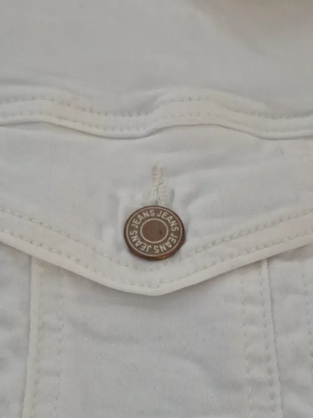 Cazadora vaquera RENATTA&GO Talla 40 Blanca