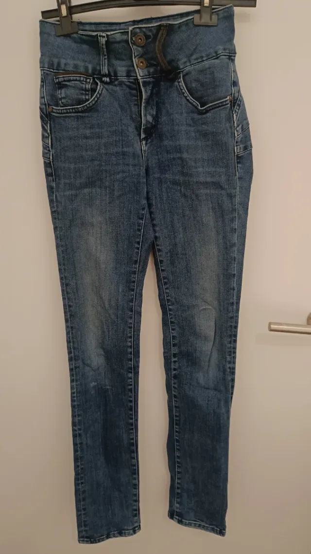 Jeans Tiffosi azules de tiro alto