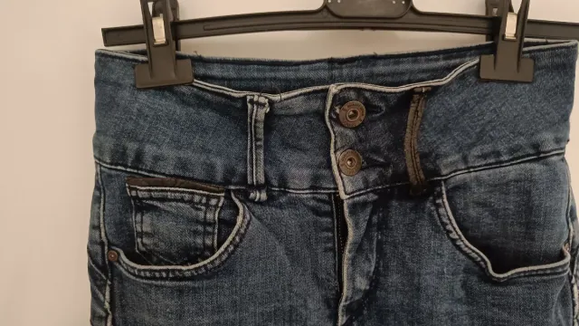 Jeans Tiffosi azules de tiro alto