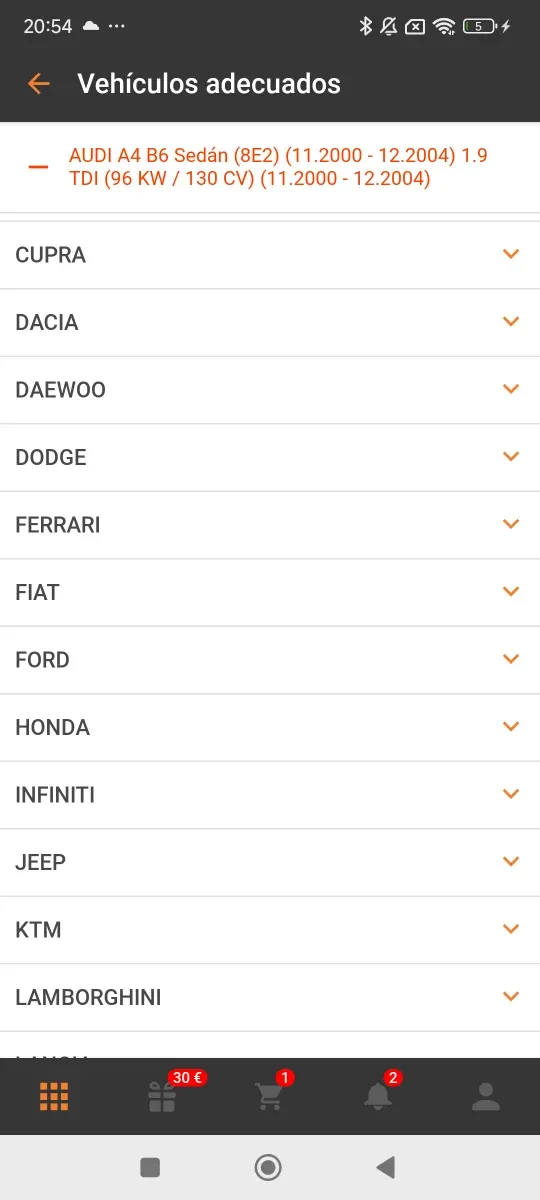 100 retenes de válvulas Payen PA5041