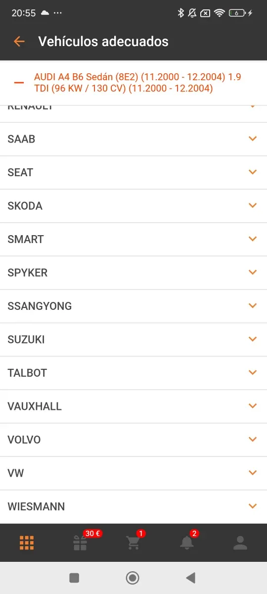 100 retenes de válvulas Payen PA5041