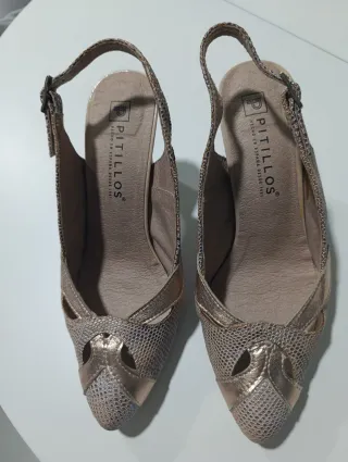 Zapato salón Pitillos  piel ancho especial