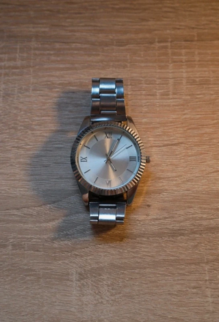 Reloj de cuarzo plateado para hombre 30 - 38 mm