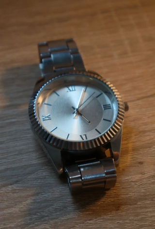 Reloj de cuarzo plateado para hombre 30 - 38 mm