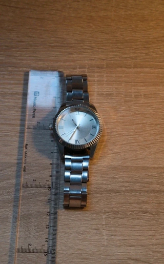 Reloj de cuarzo plateado para hombre 30 - 38 mm