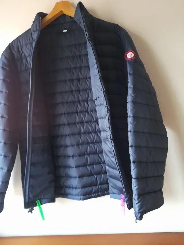 Chaqueta acolchada azul marino hombre