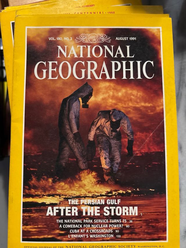 13 revistas de National Geographic de los 90