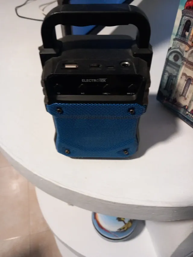 Altavoz ELECTROTEK Bluetooth Negro/Azul